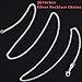 SANNIX 50 Pack Bulk Necklace Chains 20 Inches Cable Chain Necklace for DIY Jewelry Making, Silver and Gold