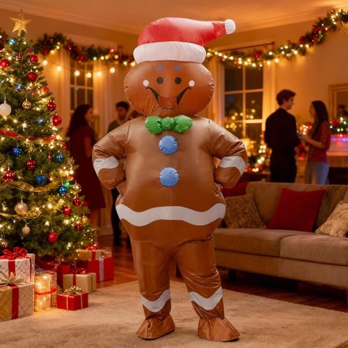 Matreeglam Weihnachts Kostüm Erwachsene, Weihnachtsmann Weihnachtsbaum Kostüm, Weihnachtsmannkostüm, Lustige Weihnachtskleidung für Weihnachten Cosplay Geburtstag Party (Stil 3)