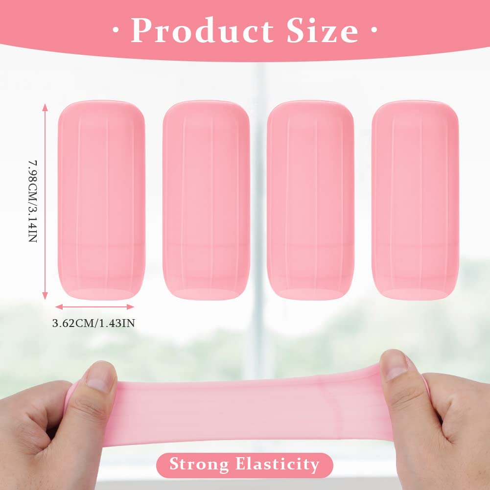 Aucuu 10 PCS Elastic Sleeves for Travel, Silicone Toiletry Sleeves for Travel Size Bottles, Reusable Leak Proof Bottle Covers for Body Wash Shampoo Container In Luggage