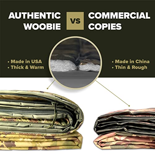 Pinnacle Mercantile Authentic Military Woobie with Zipper Made in USA by Winston-Salem Industries for The Blind OCP Camo Sleeping Bag Poncho Liner Multi Use Camping Blanket Exact US Army Specs - Image 5