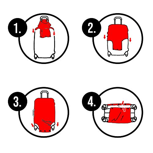 Travel Luggage Cover Protector Suitcase Washable Cover High Elasticity (Big Ben Medium)4