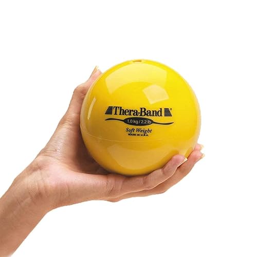 Miniatura 10 de THERABAND Soft Weight 45 Diameter Hand Held Ball Shaped Isotonic Weight for Strength Training and Rehab Exercises