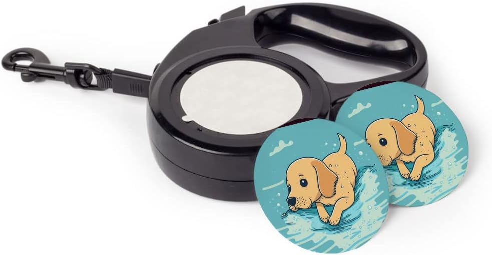 Cartoon Print Retractable Pet Leash - Art Leash - Beautiful Dog Leash - 118 inches