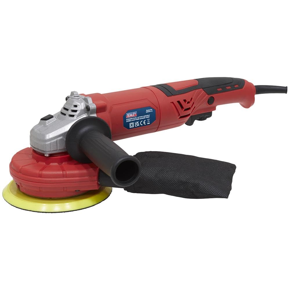 Sealey Das151 Random Orbital Sander Variable Speed Dust-Free Ø150mm 750W/230V