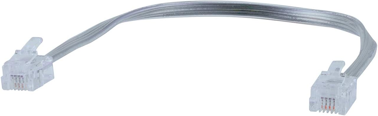 Power Gear Telephone Line Cord, 8 Inch Short Phone Cord, Modular Jack Ends, Works for Phone, Modem or Fax Machine, For Use in Home or Office, Gray, 76114 : Electronics