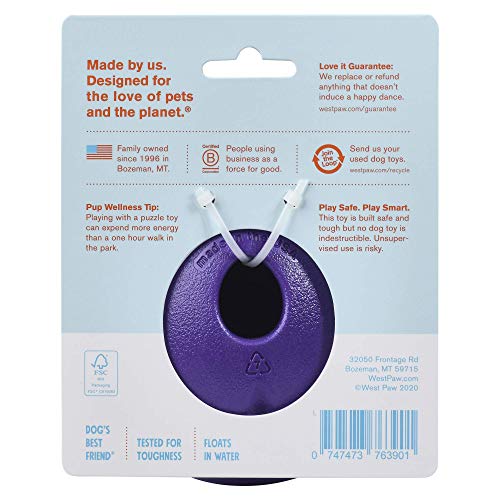 West Paw Beef Liver Freeze-Dried Raw Dog Treats, 100% Grass Fed & Zogoflex Rumbl Treat-Dispensing Dog Toy For Moderate Chewers, Fetch, Catch – Holds Kibble, Treats (Eggplant, Large) #TOP5
