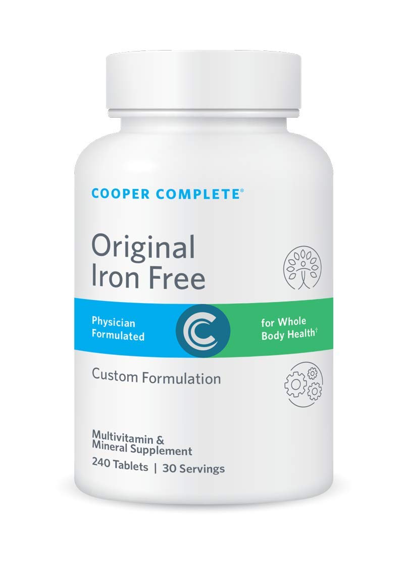COOPER COMPLETE - Original Multivitamin Iron Free - Daily Multivitamin and Mineral Supplement - 30 D