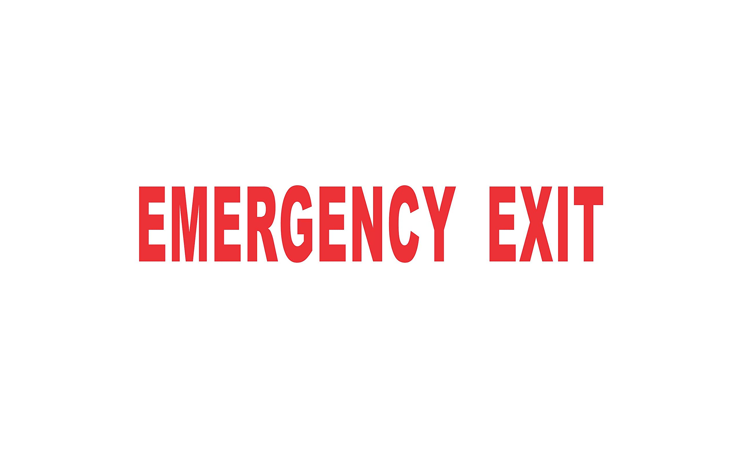 Dixies Decals Emergency Exit Window / Door Sticker 6.5" X 1"