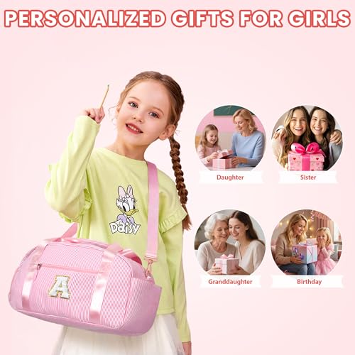 YOOLIFE Birthday Gift for Girl Kid Travel Duffle Bag Girl Gift Pink K by YOOLIFE - Used condition - Image 7