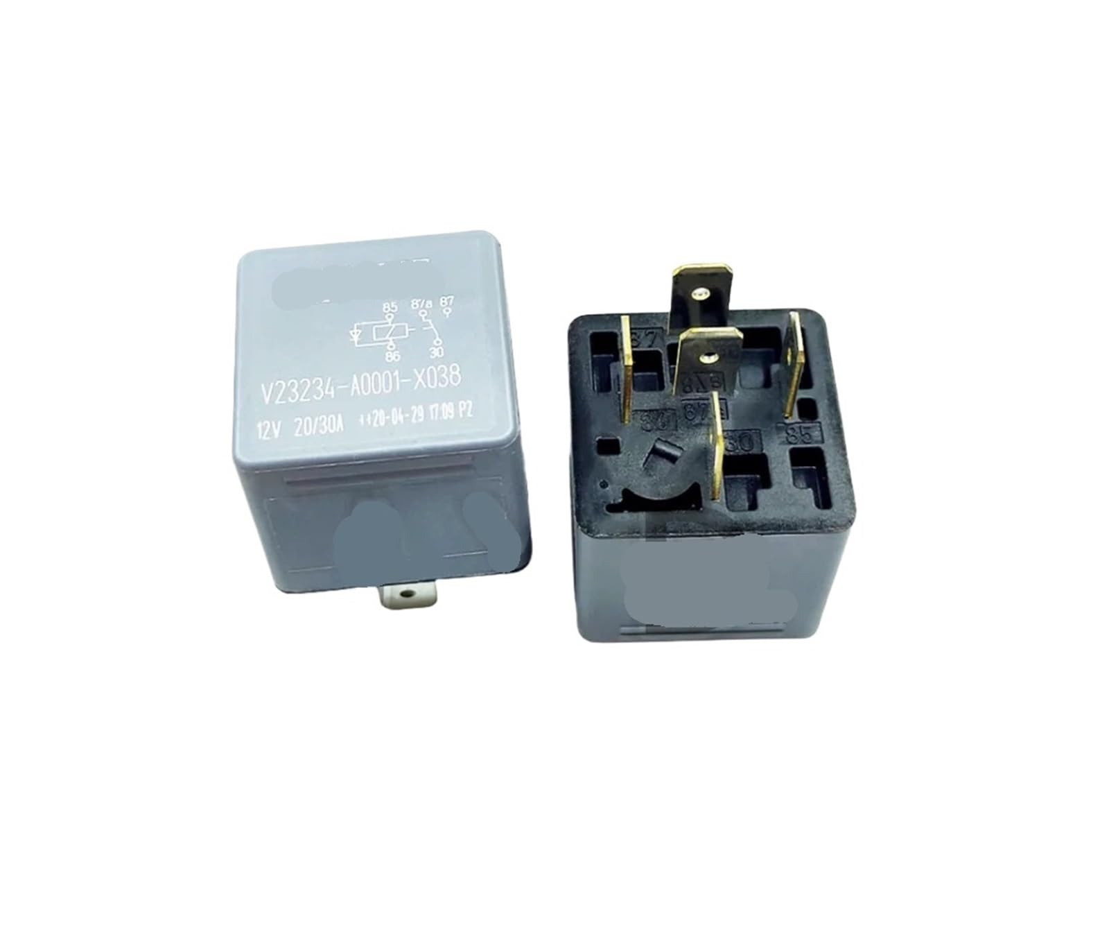Relais V23234-A0001-X038 DC12V interrupteur 5 pin inverseur 20A