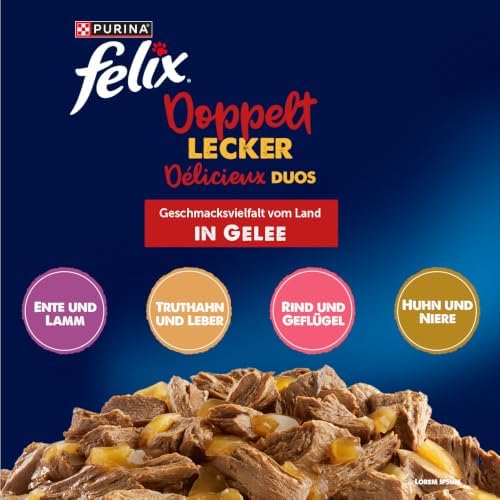 Felix Cat Food Wet in Jelly, Variety of Flavours, Large Pack of 120 (120 x 85 g) - View 5
