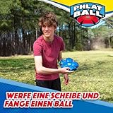 Wahu - PHLAT BALL Classic - Blau - Frisbee & Ball in Einem – Transformierbare Wurfscheibe – Outdoor-Spiel für Kinder ab 5 Jahren – 22,9 cm Frisbee, 15,7 cm Ball – Für Garten, Strand & Park