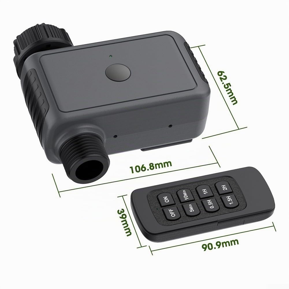 Minuteur d'arrosage intelligent avec télécommande – 6 modes d'arrosage – IP55 – portée de 50 m – pour jardin, pelouse