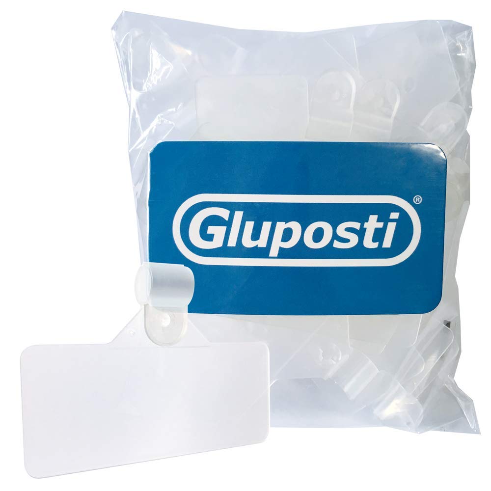 Buy 25 Clear Plastic Wire Shelf Label Holders for Adhesive Labels