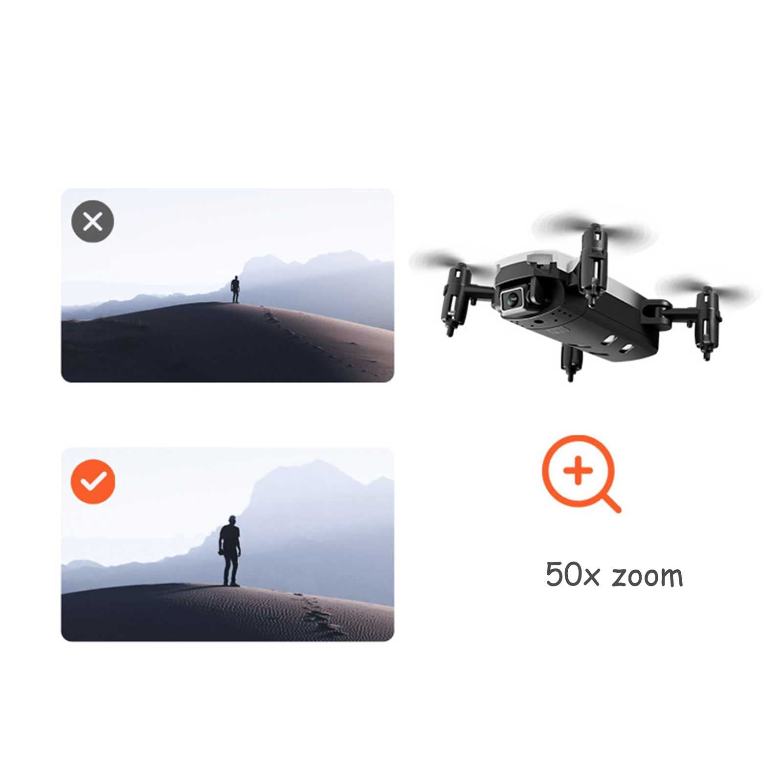 Mini Drone with Camera for Adults 4K Ultralight Foldable Quadcopter with Optical Flow Localization 1 Direction of Obstacle Sensing One-Key Start/Return Trajectory Flight (4k 3 BATTERIES)