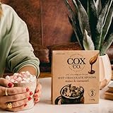 Cox&Co. Caramel & Miso Hot Chocolate Spoons | 47% premium Colombian Single Origin Chocolate | 3 x 45g Hot Chocolate sticks with marshmallows | Vegan Friendly - Image 2