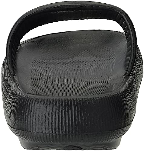 Joomra Womens Pillow Slippers Massage Foam Cushion Eva Bathroom Sandals Open Toe Pool Beach Ladies Summer Outdoor Non Slip Soft Slipers Thick Sole Female Cloud Slides Sandles Black 37-38 #TOP2