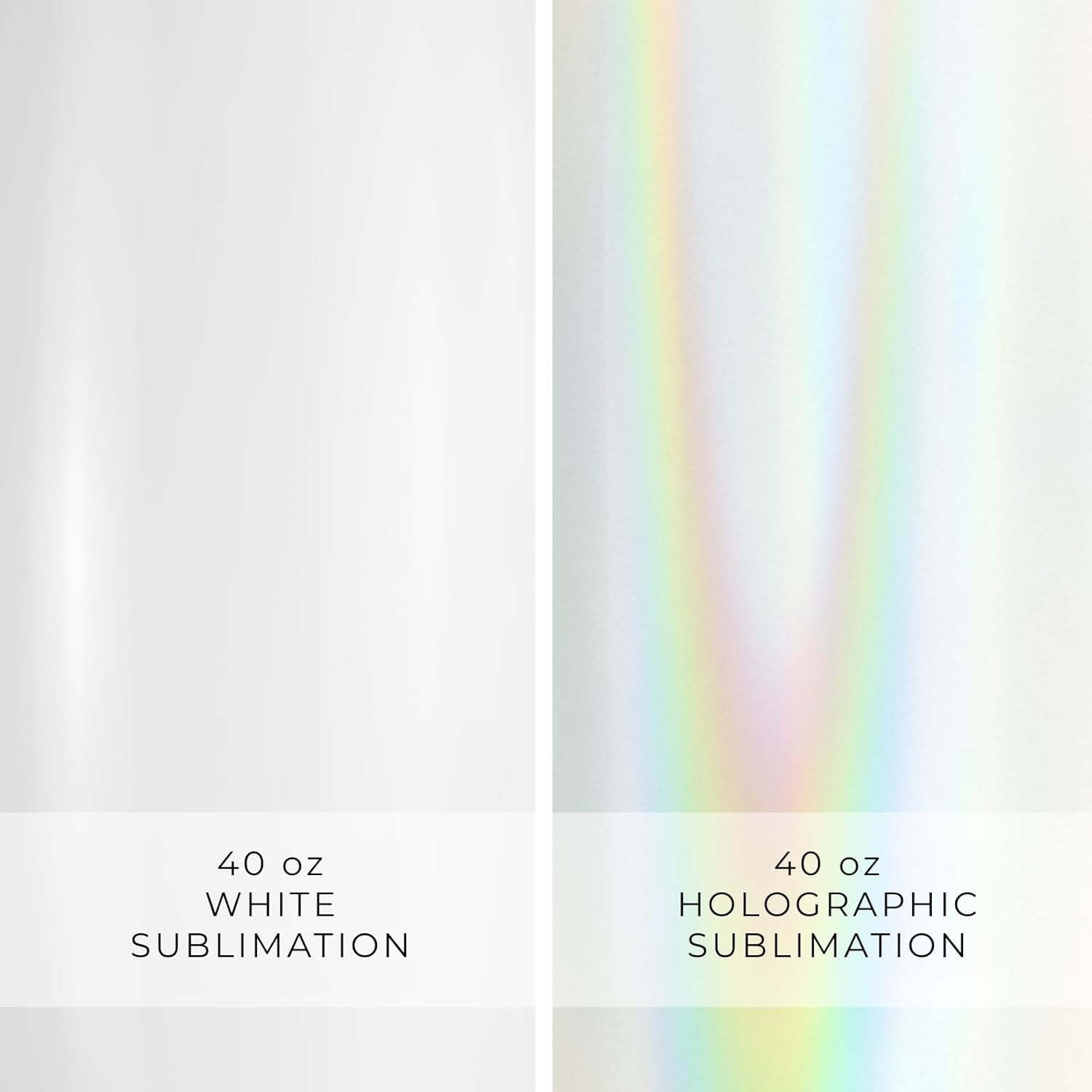 Hogg 40oz Traveler - Holographic Ombre Pink, 40 oz Sublimation Tumblers Bulk, Sublimation Tumblers with Handle - Image 3