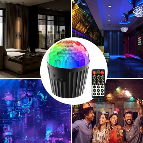 Luz de discoteca com controle remoto, controle remoto de controle da parte,Luzes de boate | Lâmpada
