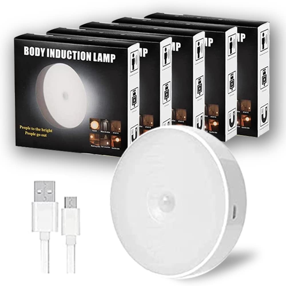 YOPRAM Motion Sensor Light for Home with USB Charging Wireless Self Adhesive LED Magnetic Motion Activated Light Motion Sensor Rechargeable Light (5)-image-0
