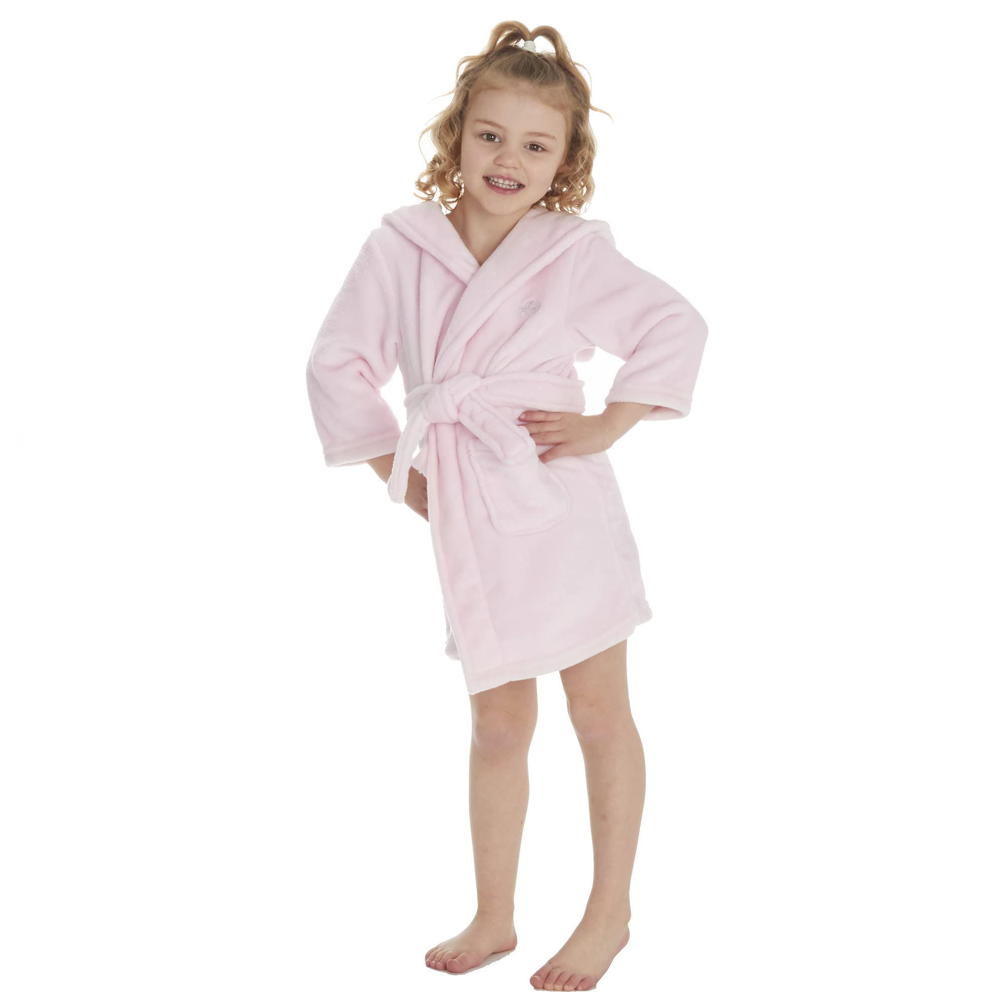 Undercover Bata de baño con capucha y forro polar suave para bebés y niños pequeños