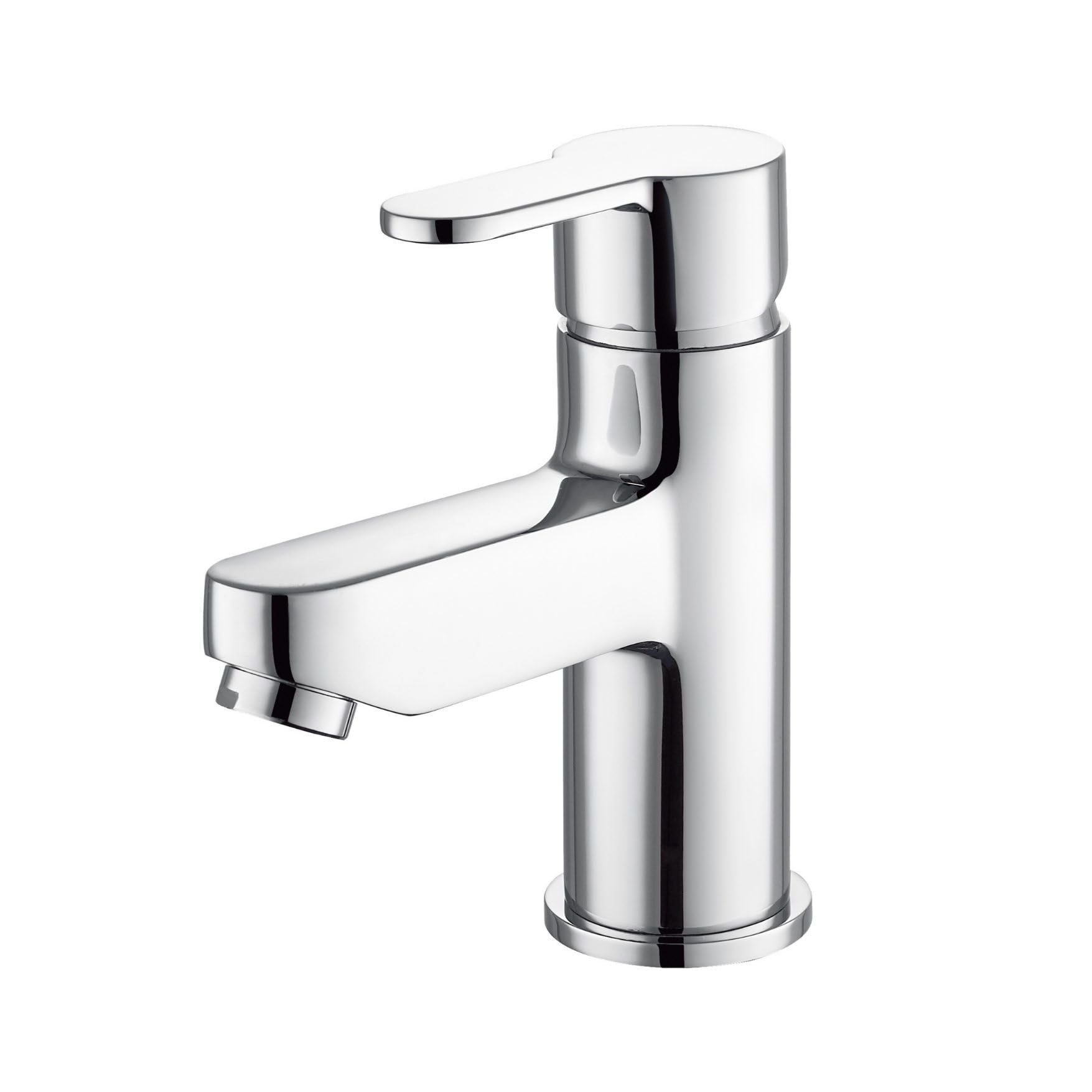 Chrome Mono Basin Mixer Tap Bathroom Sink Faucet, Medium