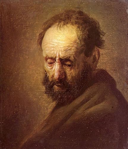 Graffiti art mural homme barbu Rembrandt pour relooker un mur blanc