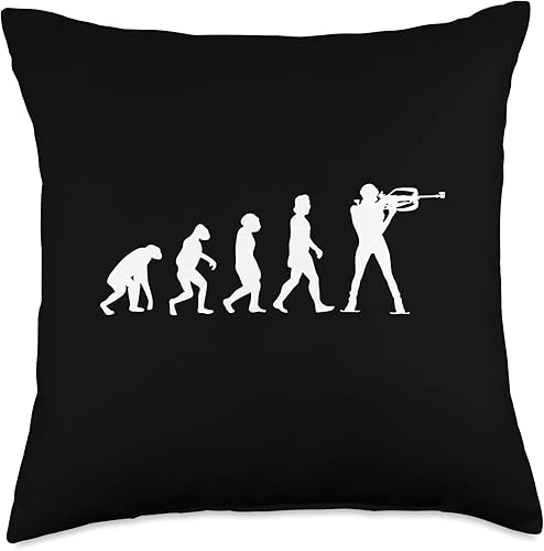 EVOLUTION BIATHLON Throw Pillow
