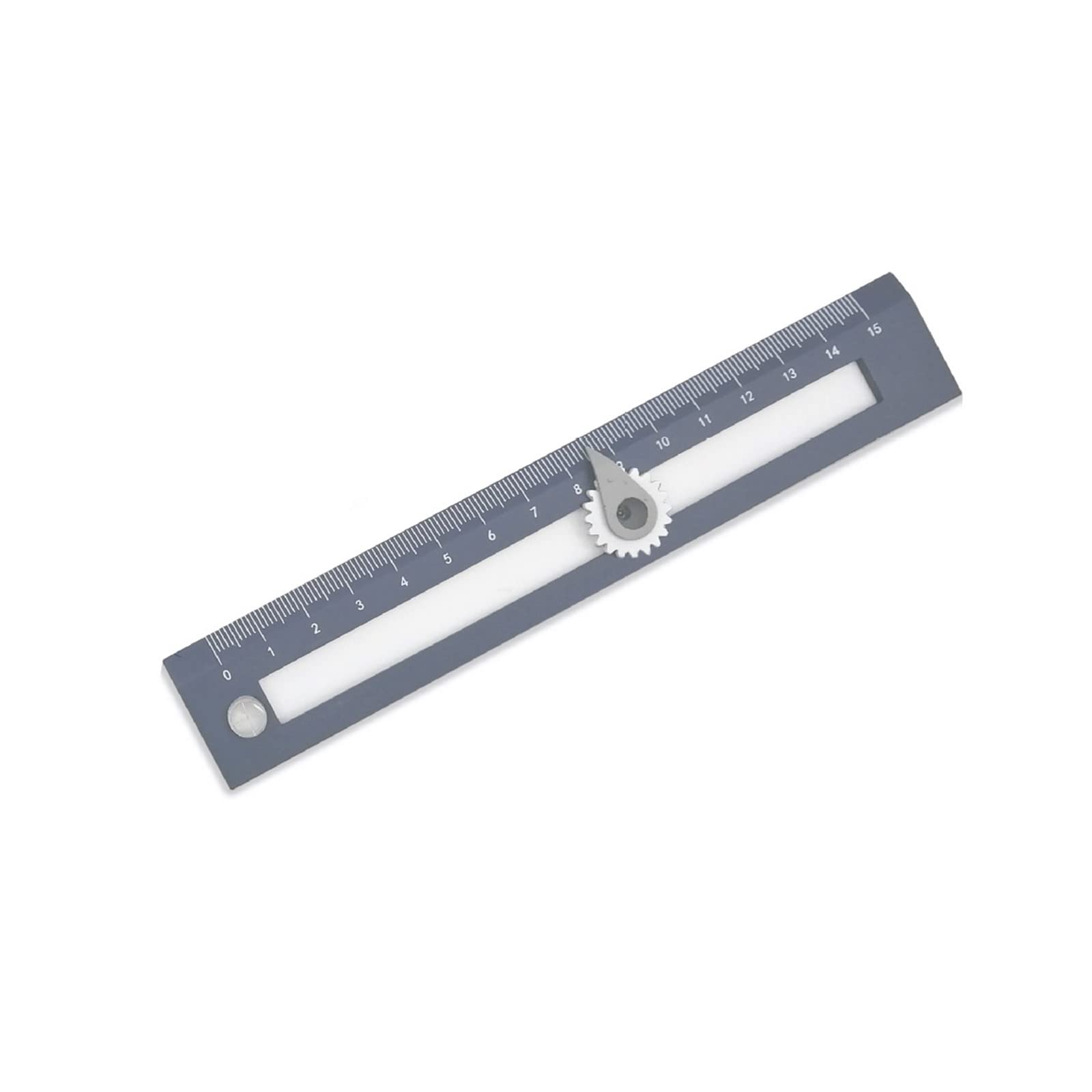 YANGLY 2 in 1 Ruler with Compass Circle Drawing Tool Set Sliding Compass Holder Design for Student Carpenter Architect Engineer