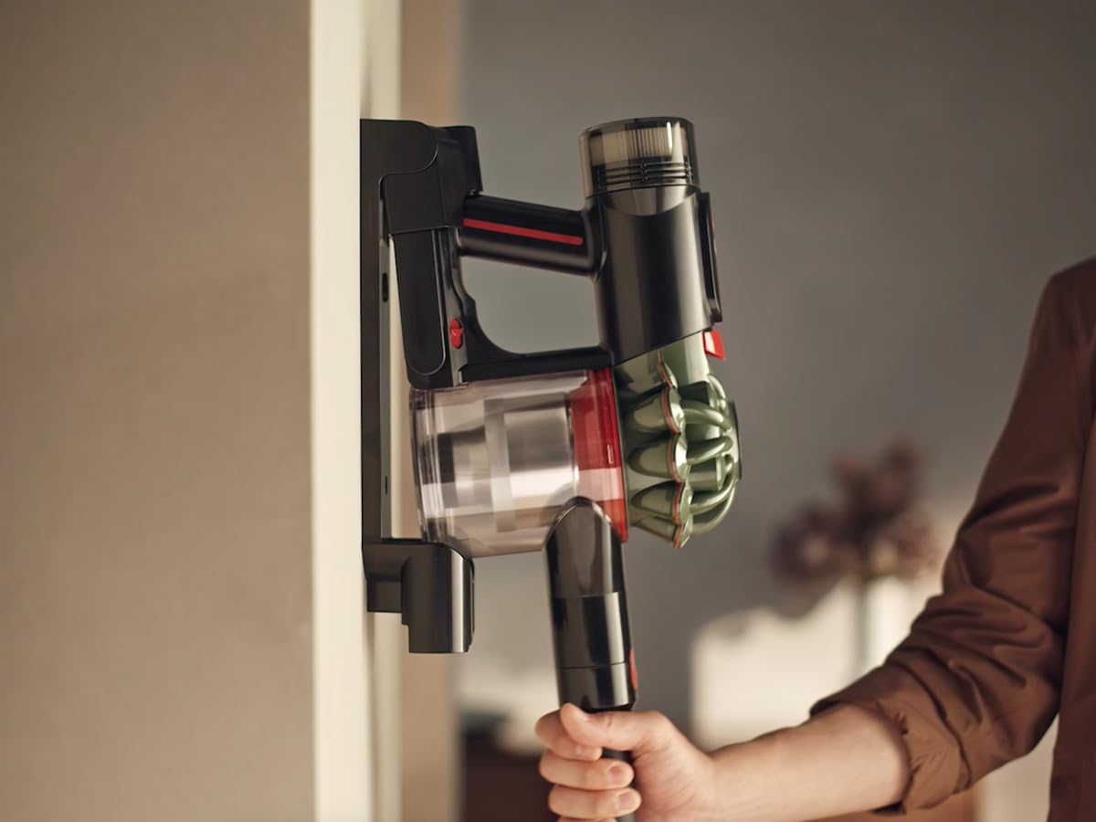 Dyson Aspiradora inalámbrica V8 Cyclone, 150 vatios de Aire, hasta 60 Minutos de Tiempo de Funcionamiento, Funcionamiento sin gatillo, batería de 7 Celdas, separación ciclónica de raíz, 50% más de