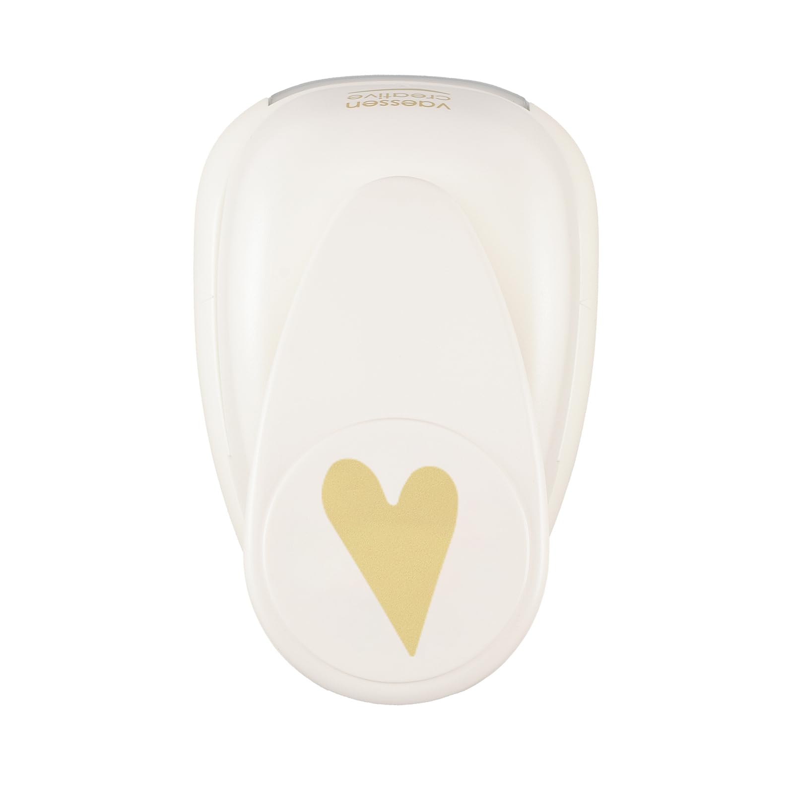 Vaessen Creative Craft Paper Punch - Heart - 3 x 4,2 cm - Circle Cutter for Crafting and Card Making, White/Pink