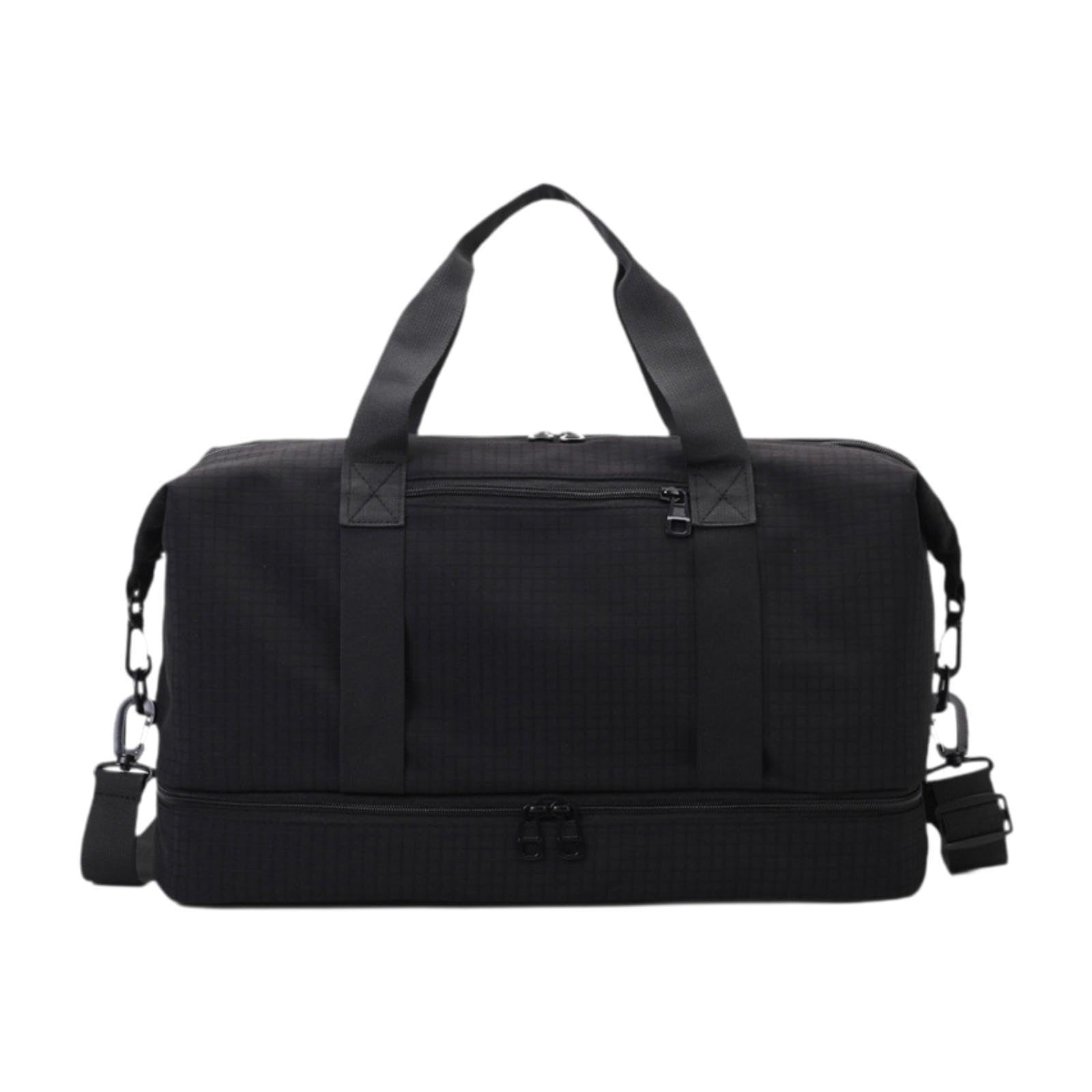 nivaa personal item bag waterproof small travel bag for outdoor business women men black
