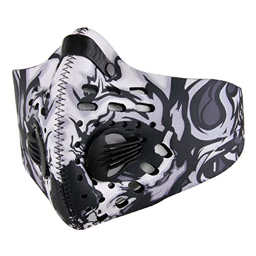 Preisvergleich Produktbild Staubmaske, Staubdichte Maske Aktivkohlefiltration Auspuff Anti-Pollen-Allergie Staubdichte Maske für Laufen, Holzbearbeitung, Hausreinigung, Gartenarbeit