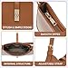 Keyli Shoulder Bag Purses for Women Fashion Waterproof Vegan Leather CrossBody Bags Small Cute Handbags Hobo Bags Satchels Purse Tote Bag with Adjustable Strap Brown