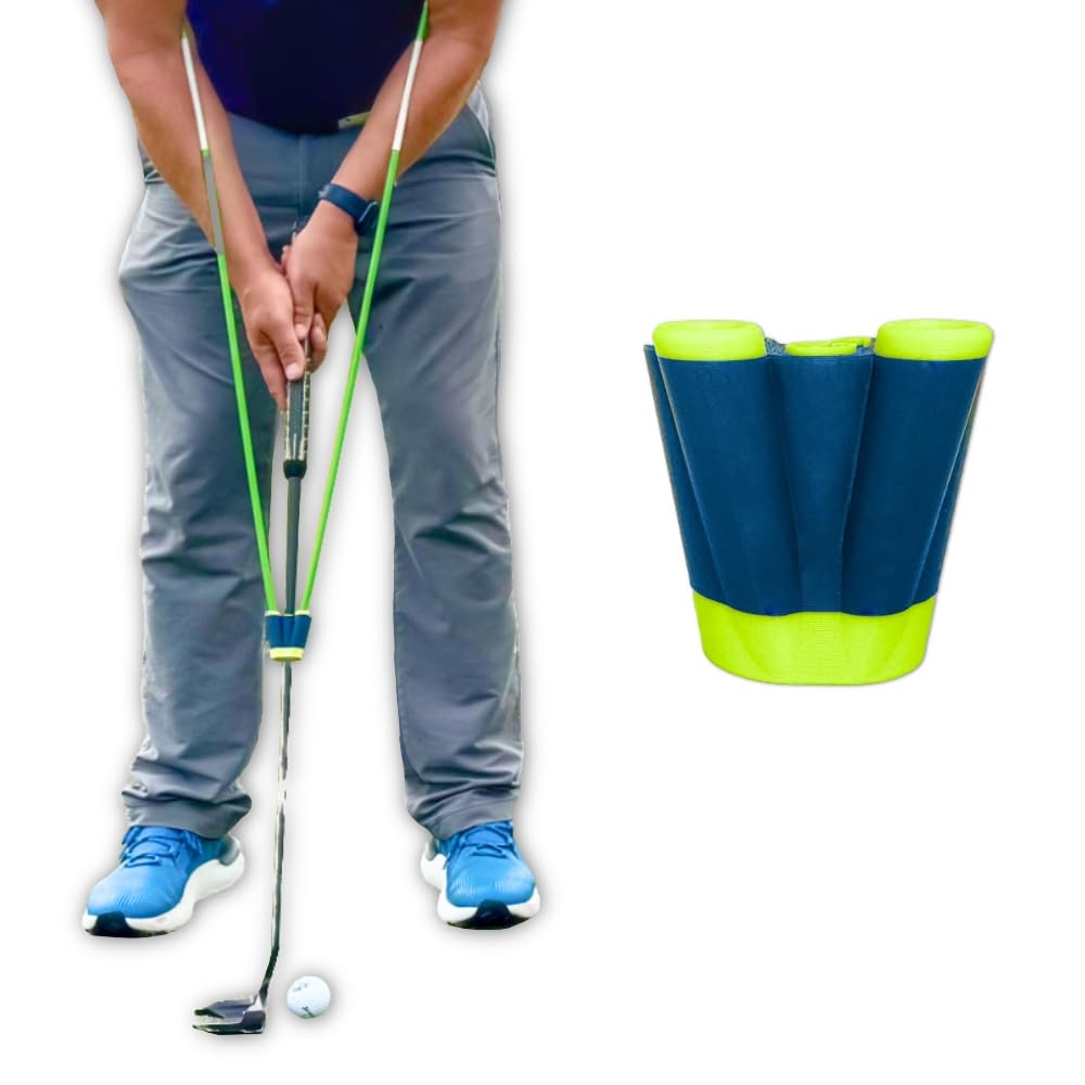 PUTTING EDGE Golf Putting Training Aid | Putting Guide for Smooth, Consistent Stroke | Golf Chipping & Alignment Trainer | Improve Accuracy & Short Game