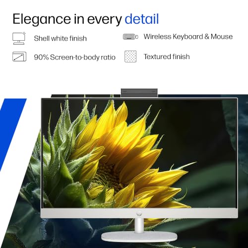 Image of HP All-in-One, 13th Gen Intel Core i5-1334U (8GB DDR4, 512GB SSD) IPS, Three-Sided, Micro-Edge, Anti-Glare, FHD, 27''(68.6cm), Win 11 Home, Office 24, 6.41kg, FHD IR Camera, 27-cr0425in