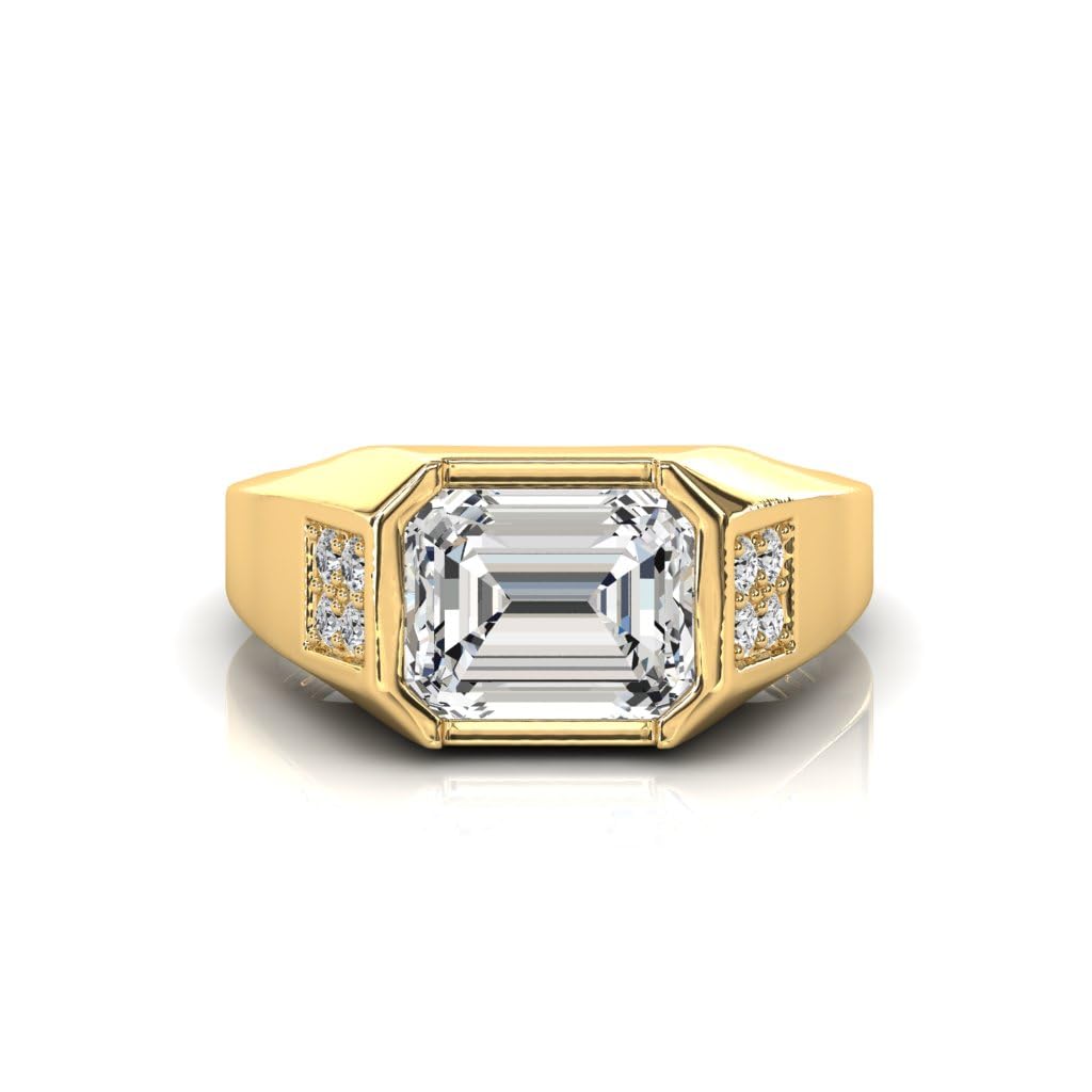 Bague plaquée or et zircon 8.00 Ratti d'exception faite main - 7