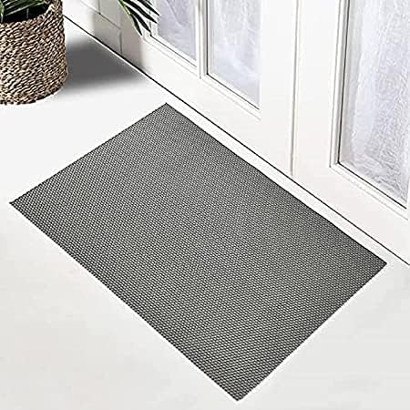 SIXHOME-Bath Mat Rug-Quick Dry Absorbent Rubber Backed Bathroom Mat Thin Bathroom Rugs Fit Under Door-Bath Mats for Bathroom Floor Mat (Grey, 2 * 3 Feet) 2