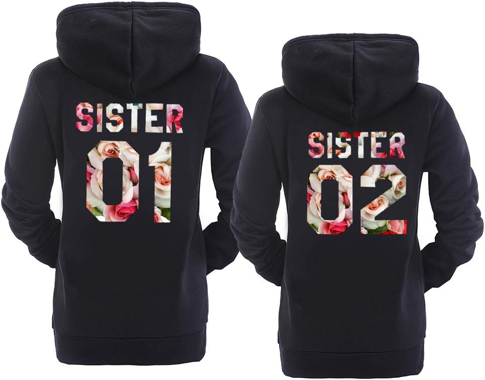 Best Friend Hoodies BFF Hoodies Matching Couple Hoodies Teen Girls Sister