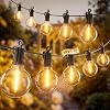 Outdoor String Patio Lights 100FT 50 LED String Lights Waterproof Connectable Shatterproof Hanging Outside Light Backyard Porch Deck Balcony Garden Yard Decor Lighting Edison Bulbs 2200K