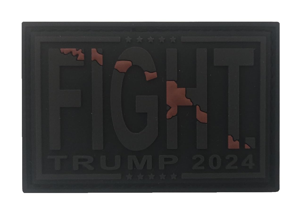 Secret Squirrel Challenge Coins Subdued Fight Trump Assassination Attempt 2024 PVC Patch 3x2 Hook and Loop