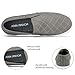 JENN ARDOR Womens Slip On Sneakers Perforated/Quilted Casual Shoes Fashion Walking Flats Grey