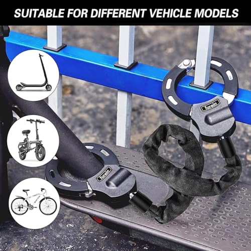 Scooter Lock,Electric Scooter Locks Anti Theft,Electric Scooter Lock with Silicone Scratch Protection,Including One Portable 3L Storage Bag