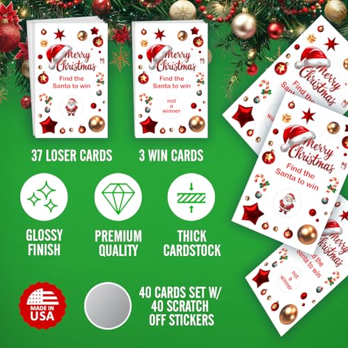 Merry-Christmas-Party-Game-Scratch-Off-Find-The-Santa-Easy-to-Play-Silly-Games-Fun-Idea-Ice-Breaker-Activity-Raffle-Cards-Set-of-40-Cards-Made-in-USA Merry Christmas Party Game Scratch Off Find The Santa Easy to Play Silly Games Fun Idea Ice Breaker Activity Raffle Cards Set of 40 Cards Made in USA