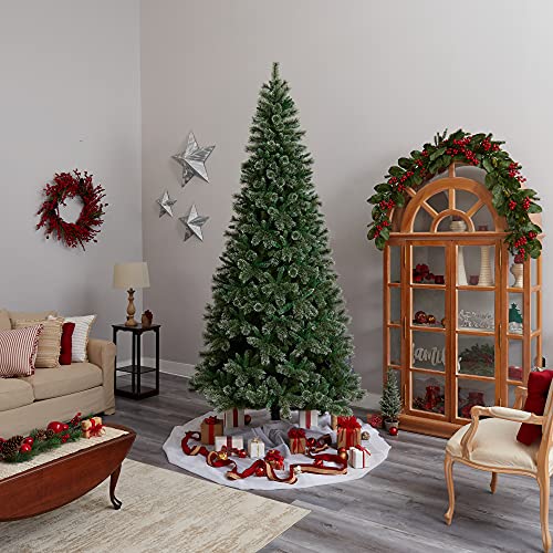 10Ft. Wisconsin Slim Snow Tip Pine Artificial Christmas Tree With 1050 Clear Led Lights #TOP4