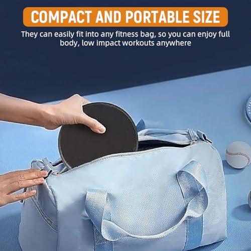 Image of Proberos Yoga Sliding Pads 6.8'', Dual-Sided Core Sliders for Pilates, Fitness, and Home Workouts EVA & PP Pilates Slider for All Surfaces, Core Strength, Balance, and Low-Impact Training