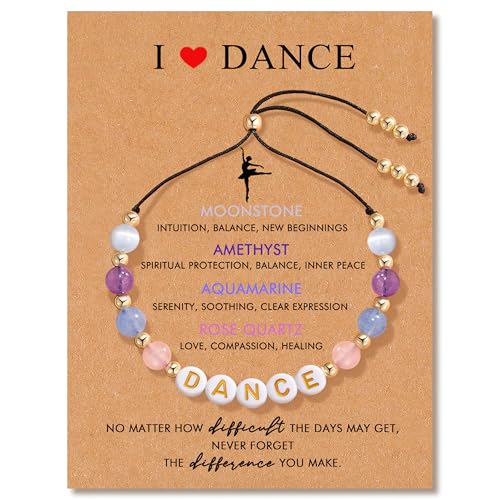 RZKING Dance Gifts for Women Dance Teacher Gifts Dancer Bracelet Ballet Gifts for Friends Bestie Daughter Dancer
