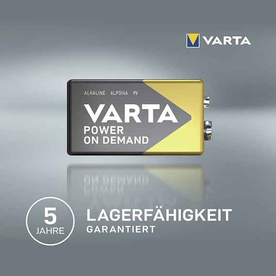 VARTA POWER ON DEMAND 9V Bli 4 Pieces