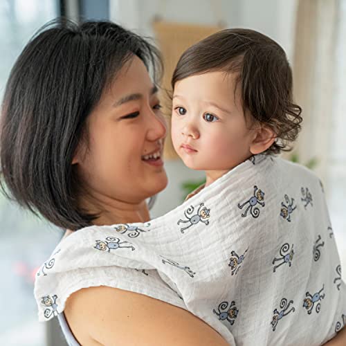 Image of Aden + Anais Classic Muslin Swaddle Blanket 4 Pack (White)