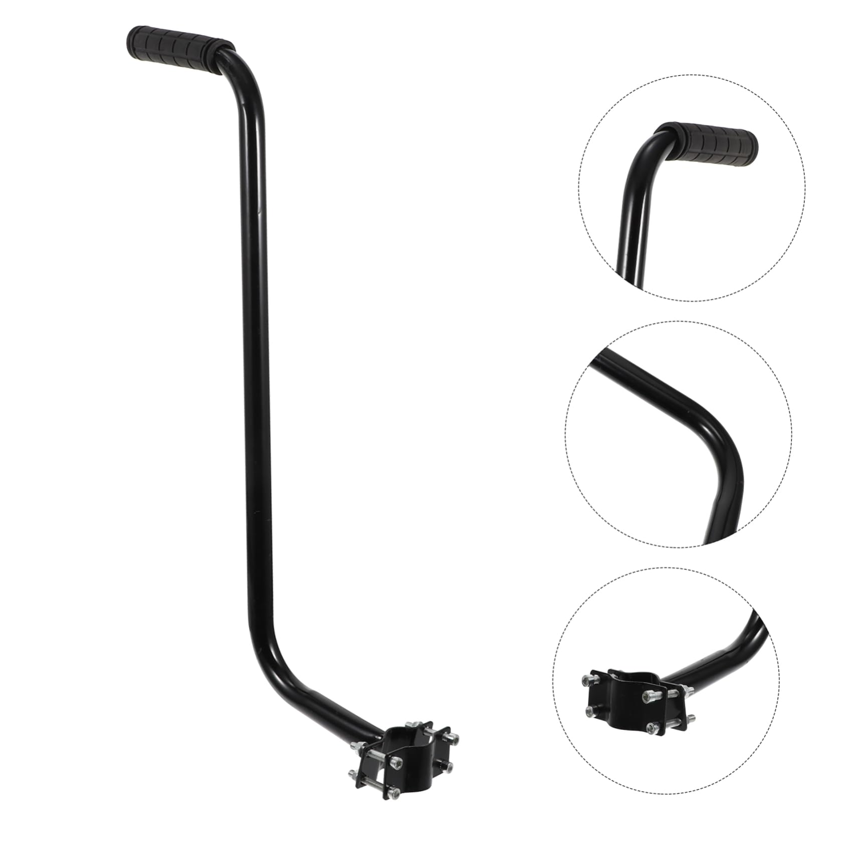 BRIGHTFUFU Bicycle Push Handle Bar Learning Support for Easy Install Bike Accessory for Safe Riding and Balance Practice